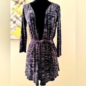 Women’s blue and white cardigan. Inc. Size Large.